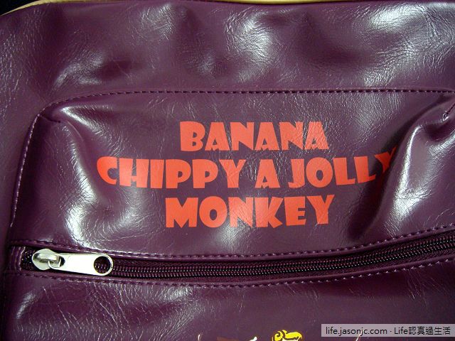 （包包）馬桶洋行BANANA CHIPPY A JOLLY MONKEY紫色側背手提兩用包