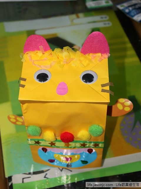 （幼兒玩具）紙袋動物手偶DIY：魚和貓