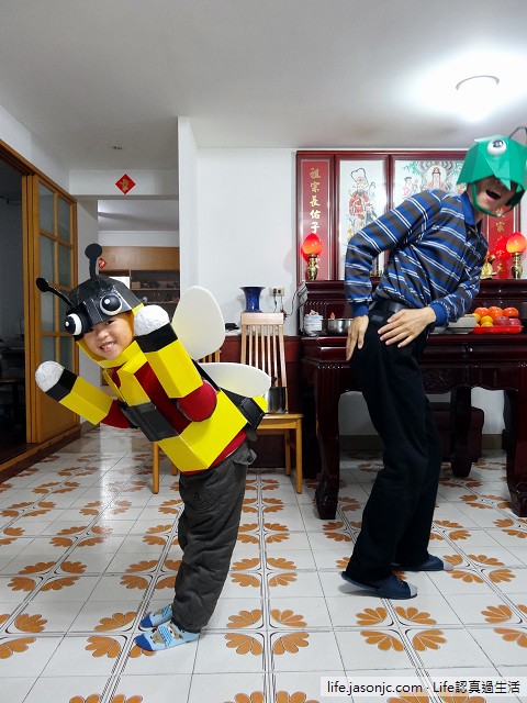 （聖誕活動）小蜜蜂PK綠螳螂，親子變裝秀事前預演