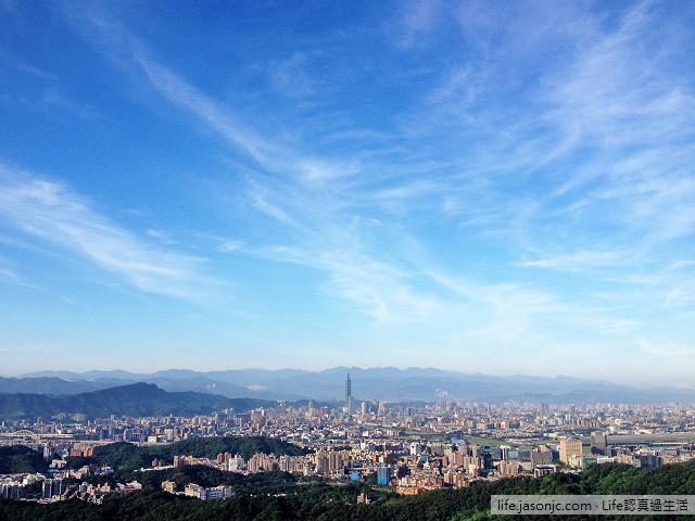 （內湖景點）碧山巖開漳聖王廟，五月十五，藍天白雲下的台北盆地